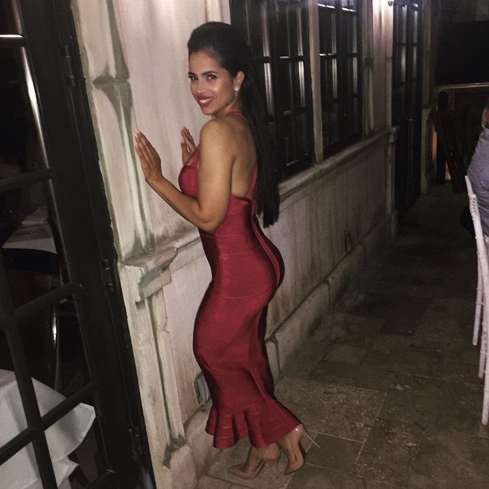 Bandage Red Burgundy Dress